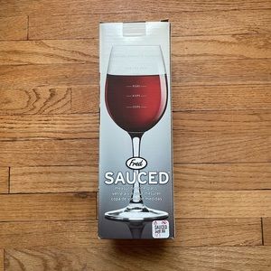 Brand new “Sauced” wine glass